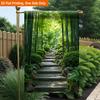 2D Flat, 2D Flat Printing Garden Flag 1pc, Stone Path Through Bamboo Durable Single-Sided Print Yard Flag, Garden & Home Holiday Decoration, 29.97x44.
