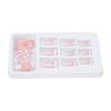 24PCS French Nude Nails Short Press Full Cover Ballerina Artificial Nail Tips for Daily DIY Salon