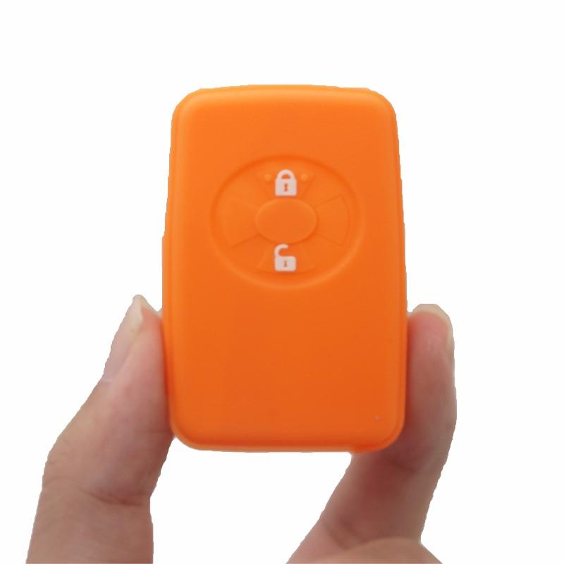 Cocolockey Silicone Car Key Cover Case Holder For Toyota Avalon Reiz Smart Remote Key Fob Protector 2Button Car Accessories