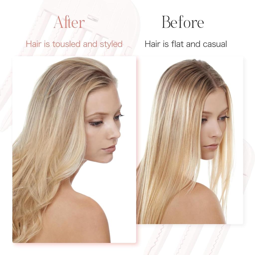 2Pcs Volumizing Hair Claw Clips&10Pcs Hair Ties Styling Accessories for All Hair Types,No-Trace Hair Root Lifting Clips Women