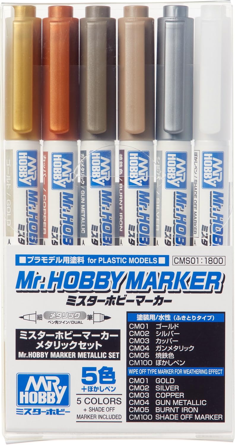 

GSI Creos Hobby Marker Metallic Set Painting Marker Mr. (Model CMS01)