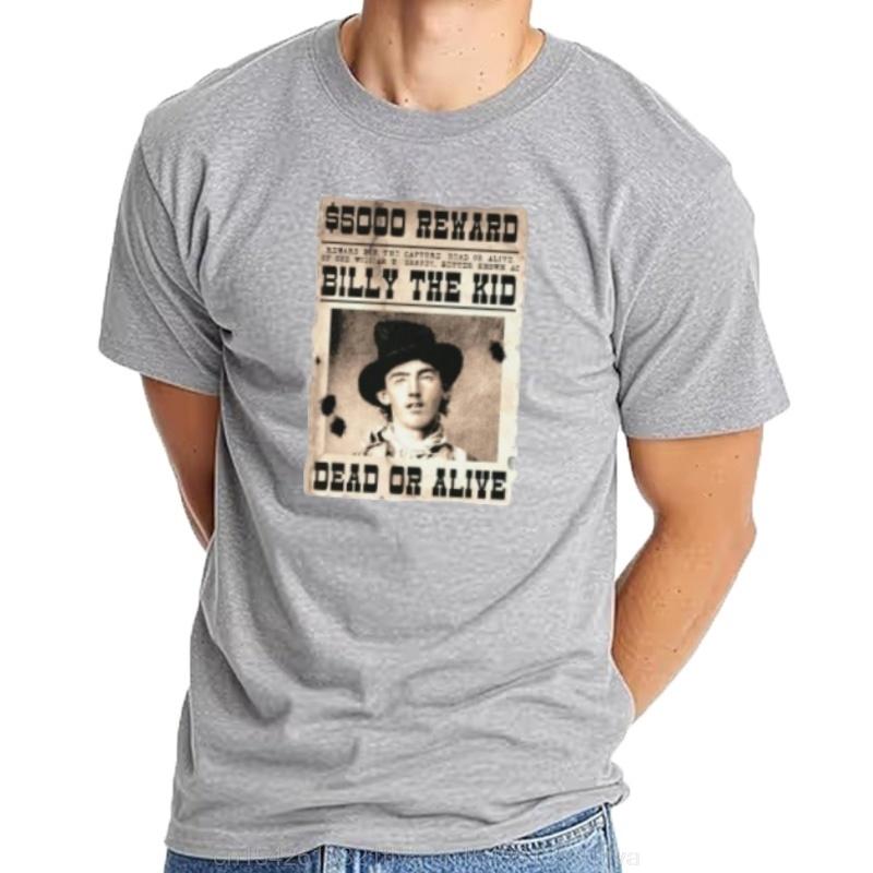 Billy The Kid Wanted Photo Shirt William Bonnie Reward Poster Tshirt Unisex
