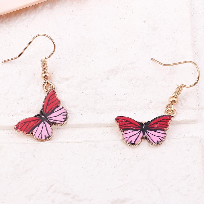 Cute Colorful Butterfly Drop Earrings for Women Girls Dangle Earrings Handmade Jewelry Gifts