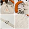 French Styl Soft Cloth Shoulder Bag With Handle Drawstring Crossbody Bag Underarm Pouch Handbag Casual Outing