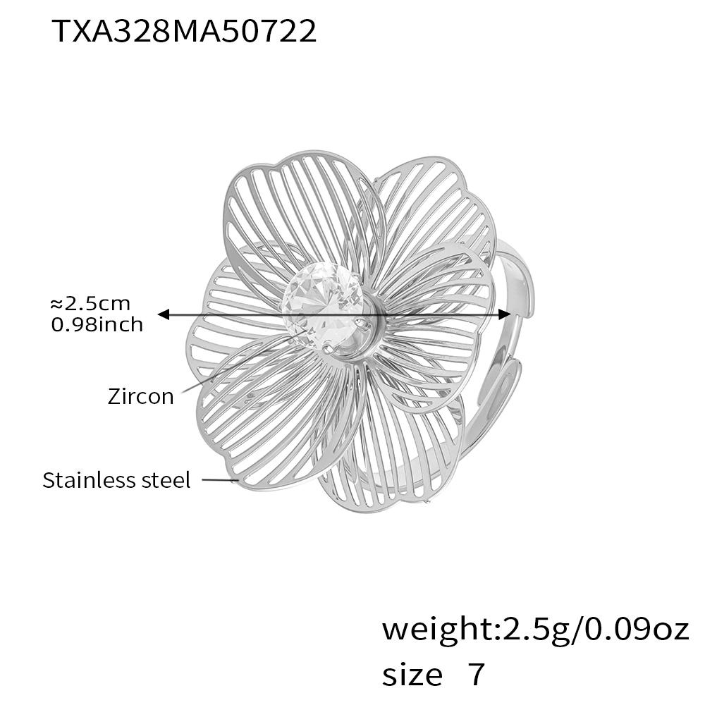 Flower Earrings Necklace Bracelet Ring In Stainless Steel Herringbone Chain Necklaces Bracelets Tassel Stud Earring For Women