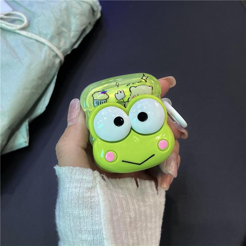 Cute three-dimensional frog for AirPods 1 generation protective case second generation 1 generation pro1 apple bluetooth headset case female