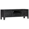 Day and Night - Day and Night Solid Black Mango Wood TV Cabinet 118x30x40 Cm