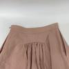 Ebure SLinen Cotton Twill Flare Skirt Long Skirt 36 pinkUsed