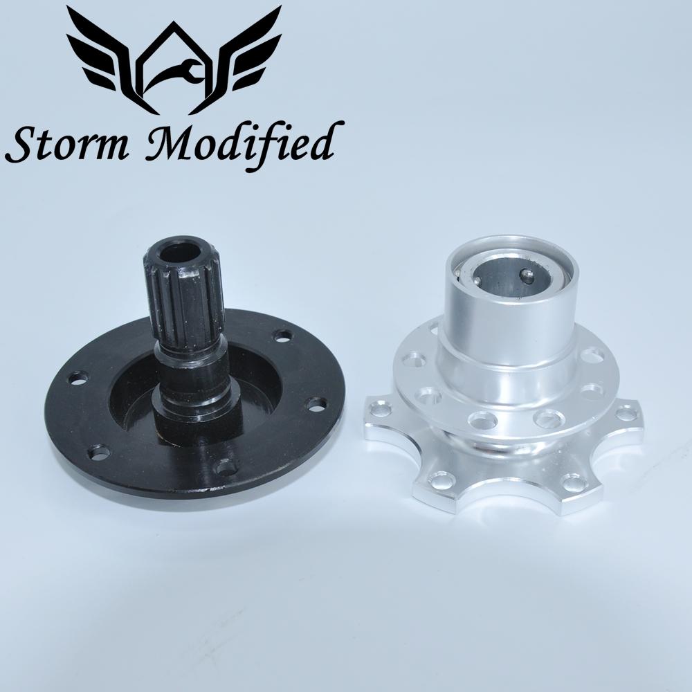 SuTong 2018 New Golden Steering Wheel Snap Off Quick Release Hub Adapter Boss Kit Universal