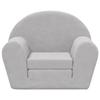 VidaXL Children's Sofa Bed Light Grey Soft Plush 356993