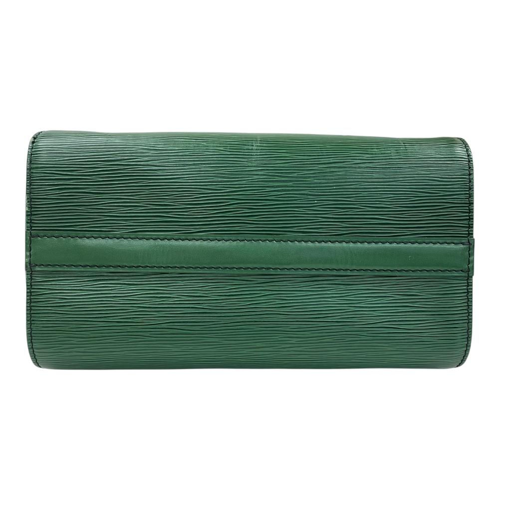 Używana torba Boston Louis Vuitton Epi Speedy 25 M43014 Skóra Epi Zielona Autentyczna 1214