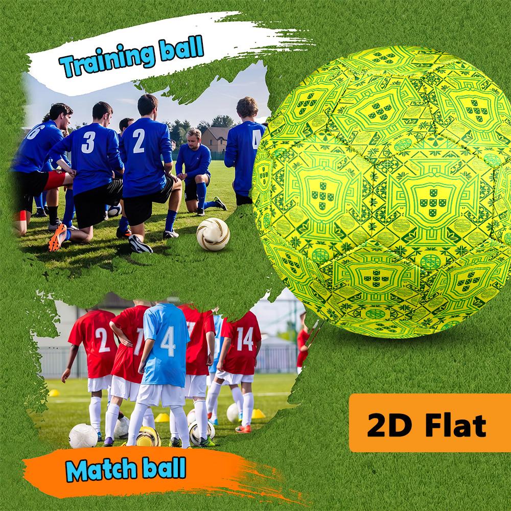 Portuguese Heritage Royal Symbols Soccer Ball Suitable for Both Training and Competition High Elasticity No. 5 Football Outdoor Sports Entertainment