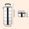 2/3/4/5 Layers Stainless Steel Lunch Box Lunch Container Heatable Portable Lunch Box Outdoor Thickened Large Capacity Pot