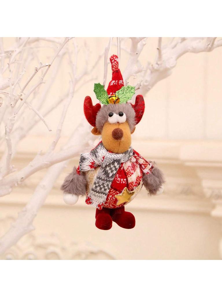 1pc Stand Santa Claus Snowman Elk Bear Doll Pendants Christmas Tree Decorations Children's Gifts New Year Christmas Decorations