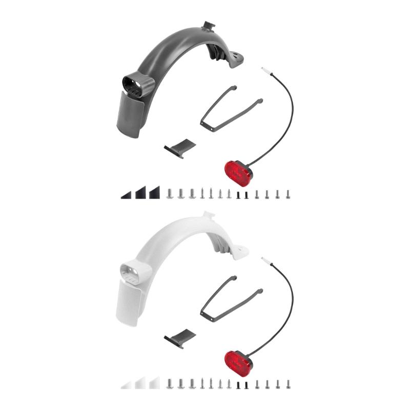 Aluminum Alloys Scooters Rear Mudguards Easyly Install Durability Mudguard for Various Bike Types bianco