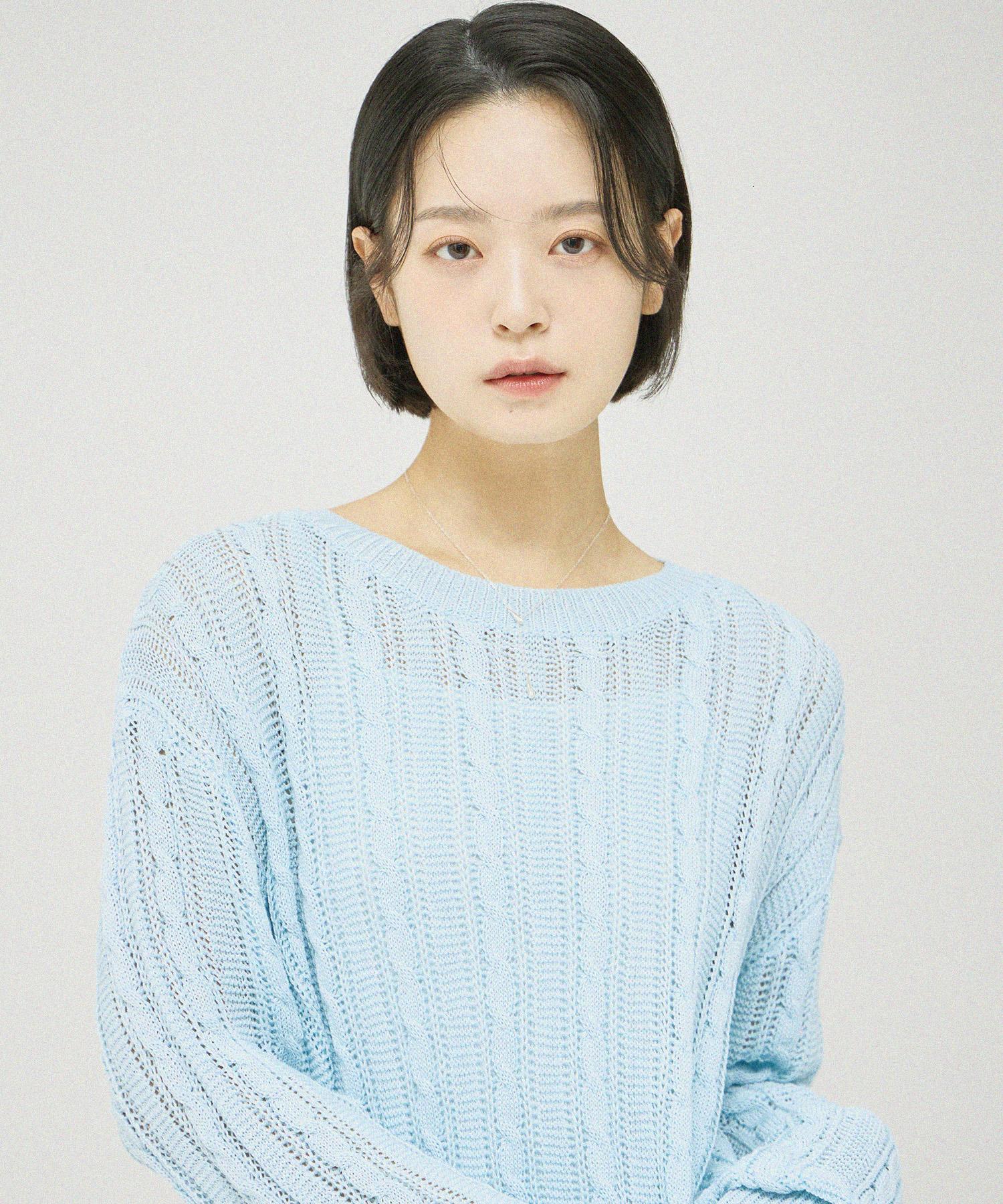 Illuminate (W) Punched Round Knit - Sky Blue Sky Blue/Free