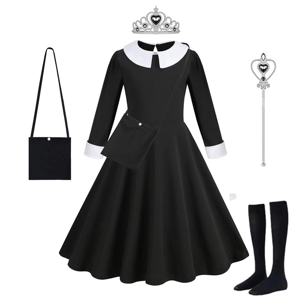 Halloween Dress Girl Costume for Girls Black Dress