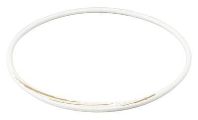 Necklace RAKUWA Neck S Slash Line Lame Type 43cm White/Gold