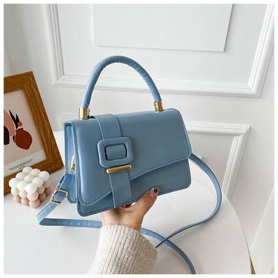 PU Women's Handbags Luxury Designer Female Shoulder Bag  Fashion Candy Color Small Square Bag Messenger Bag