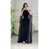 Robe de soirée Velours Bodycon Manches Cache-cœur Automne Hiver Nouvelle Collection Pour Femmes, Style Européen Américain Robe de Soirée Formelle de Fête Pour Crossborder