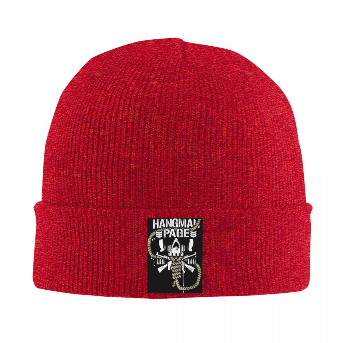 

Hangman Logo Warm Knitted Cap Hip Hop Bonnet Hat Autumn Winter Outdoor Beanies Hats for Men Women Adult One Size
