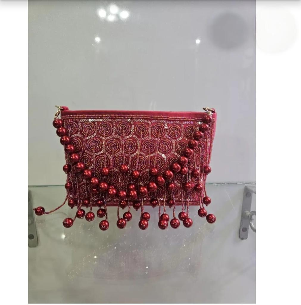 Red Bridal Bag Designer Ladies Purse Embroidered Wedding Clutch Bridesmaid Gift for Her Affordable Birthday Gift for Mom Friend Sister