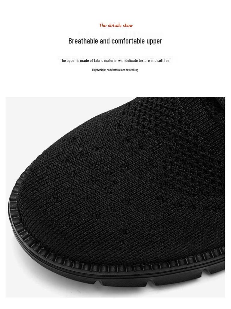 Herren Flyknit Brogue Slipper - Trendige, leichte, atmungsaktive Freizeitschuhe