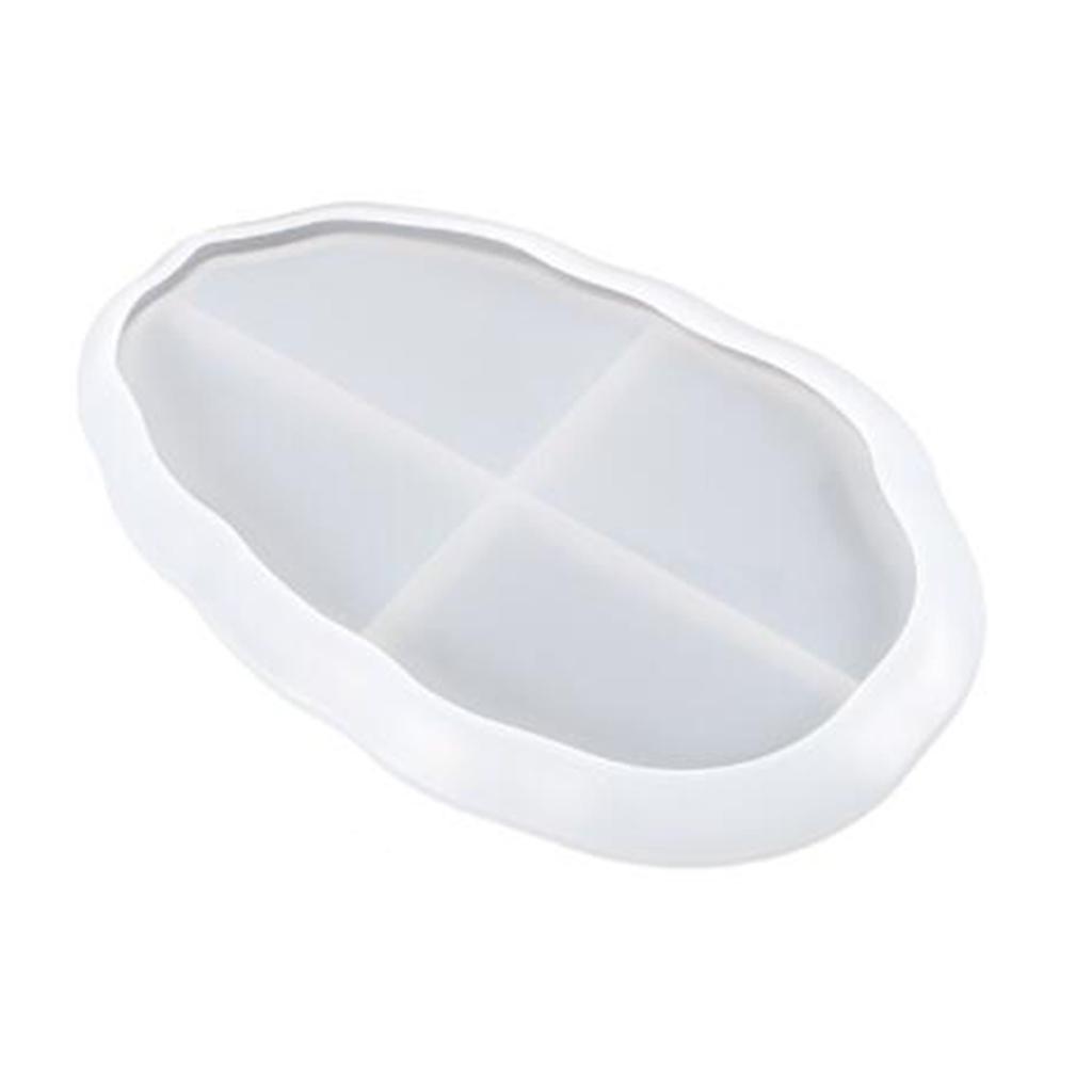 Multifunction Crystal Epoxy Resin Storage Plate Mold for Diy Handmade Fruit Tray