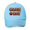 GAME DAY Basketball Print Adjustable Vintage Solid Color Curved Brim Clear Pattern Print Baseball C  Mesh Baseball Cap