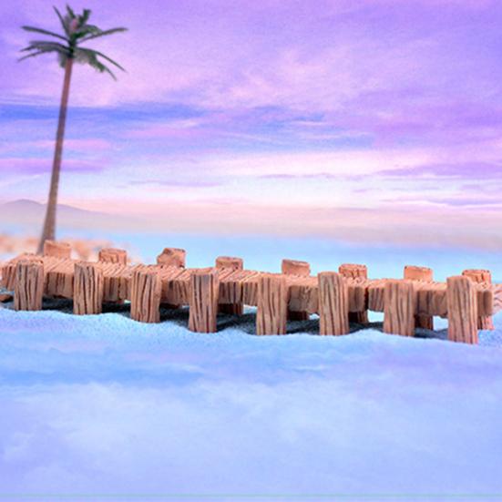 Harz Brücke Mini Miniatur Fee Garten Figuren Landschaft Moos Ornament Dekor