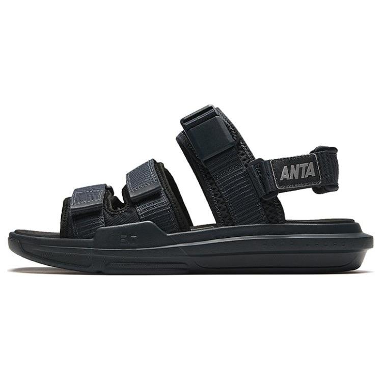 New Anta Bastard Beach Sandals Men's Black 112438502-3