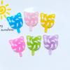 12Pcs New Mini Cute Cat's Head Lollipop Series Resin Flatback Cabochon Scrapbook Kawaii Embellishments Accessories