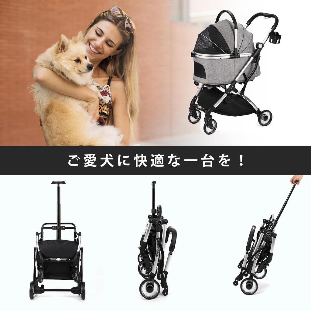 SKISOPGO Haustier getrennt Haustier Hund leicht zu Hund Vorderrad Hinterrad Hund Katze Hund bequem für unterwegs Tragkraft 20KG [Upgraded] Wagen, Typ, Buggy,