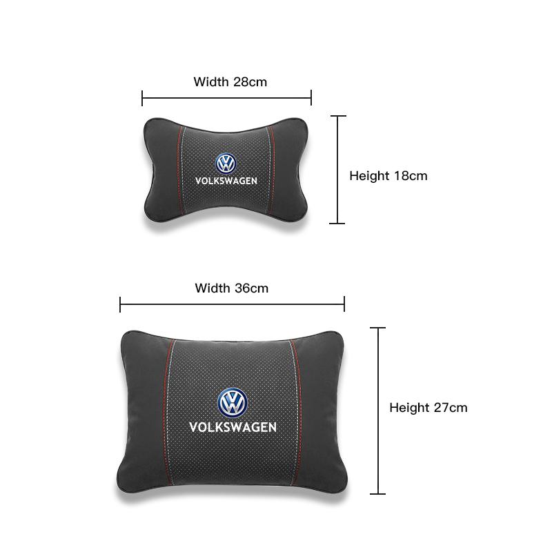 2026 Karštas Volkswagen VW 2025 Volkswagen VW Golf Amarok T5 ID3 T-Cross Jetta T-ROC Suede Automobilio Kaklo Pagalvėlė Pagalvėlė Juosmeniui S