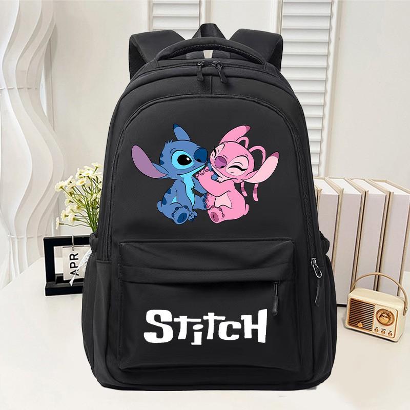 Disney Stitch Large Capacity Backpack Kids Boys Girls School Supplies Storage Bag Anime Fashion Student Bookbag