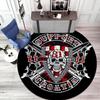 Gang Violence Motorcycle Enthusiasts Hells Angels Motorcycle Club Circular Carpet Is Soft, Home, Bedroom, Door Mat Decoration, and Non Slip Carpet E3