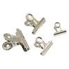 4 Pcs Round Metal Grip Clips Silver Bulldog Clip Stainless Steel Ticket Clip Stationery Bills Metal Clip Office Supplies