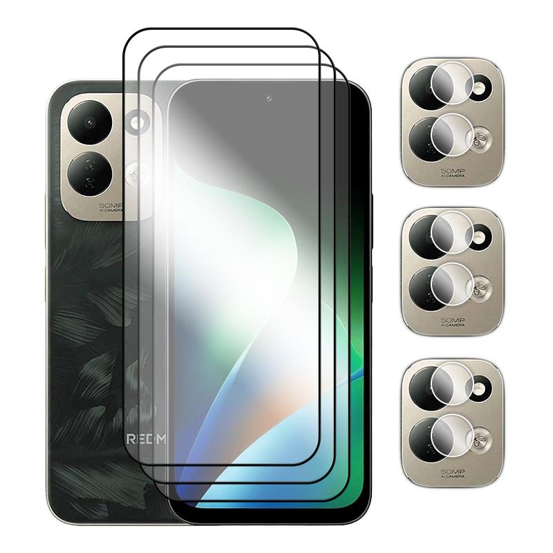 For Redmi 17 Glass For Xiaomi Redmi 17 4G 5G Tempered Glass 2.5D Full Cover Glue HD Screen Protector For Redmi 17 Lens Film 1
