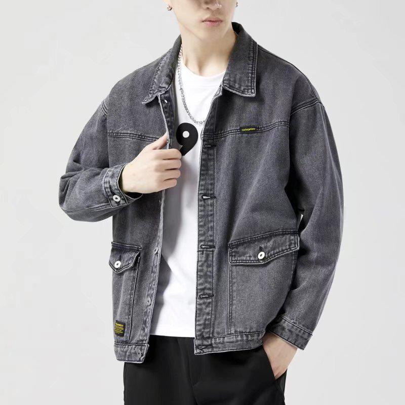 Men's Trendy 2021 Slim Fit Denim Jacket with Fleece Lining