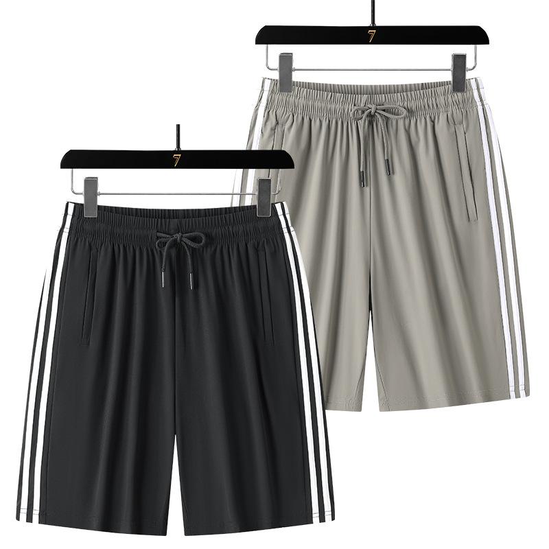 Men's Ice Silk Shorts Oversized and Enlarged Sports Casual Pants