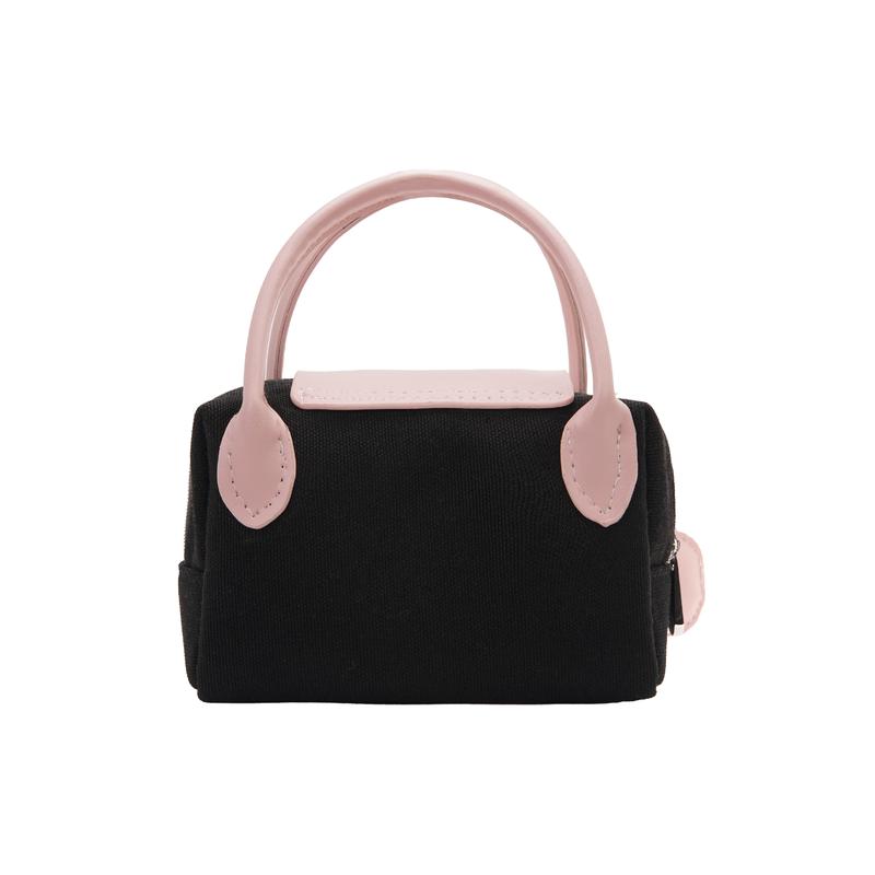 Dior Bag [Customized Cosmetic Bag] Black Pink Cherry Polyester Fiber Year of the Horse Limited Edition CNY Girlfriend Versatile for Commuting