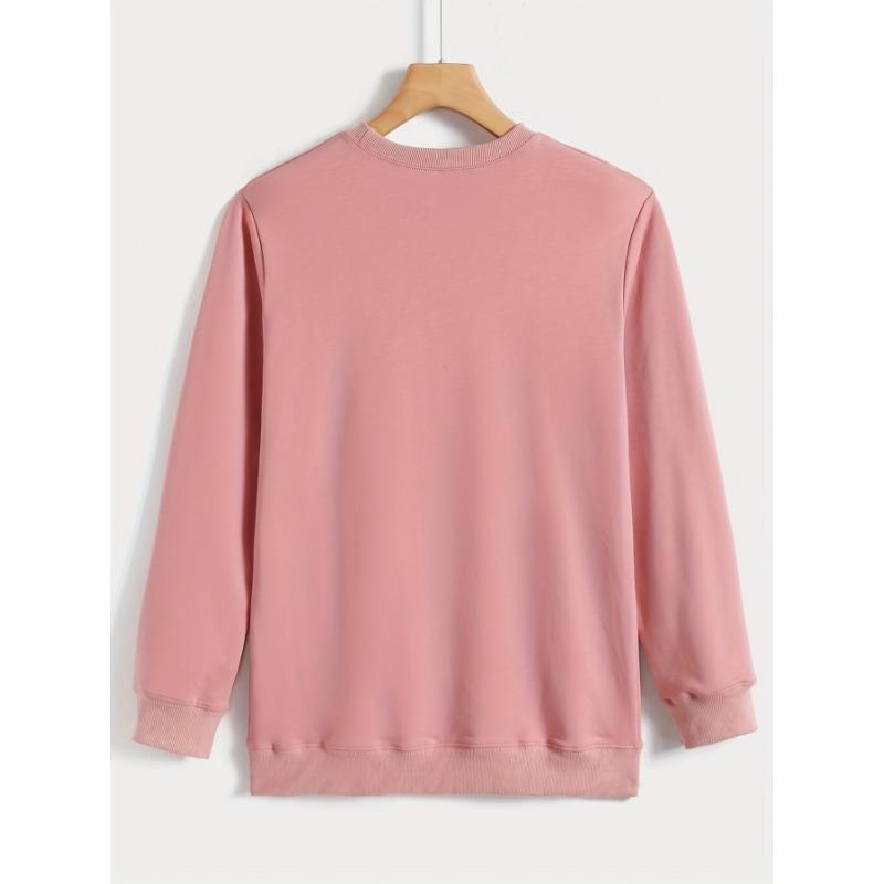 Neck 17 Colors Pullover Crew Sweatshirt Casual Long Sleeve Sweatshirt For Fall Winter Womens Clothing