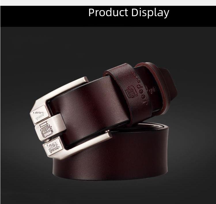 Men's Korean-Style Retro Belt - Strong, Wear-Resistant, Luxury High-End Fashion for Young Professionals