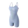 Plus-size Postpartum Shapewear Hip-lift Midriff Corset Seamless Crew Neck Strap Bodysuit
