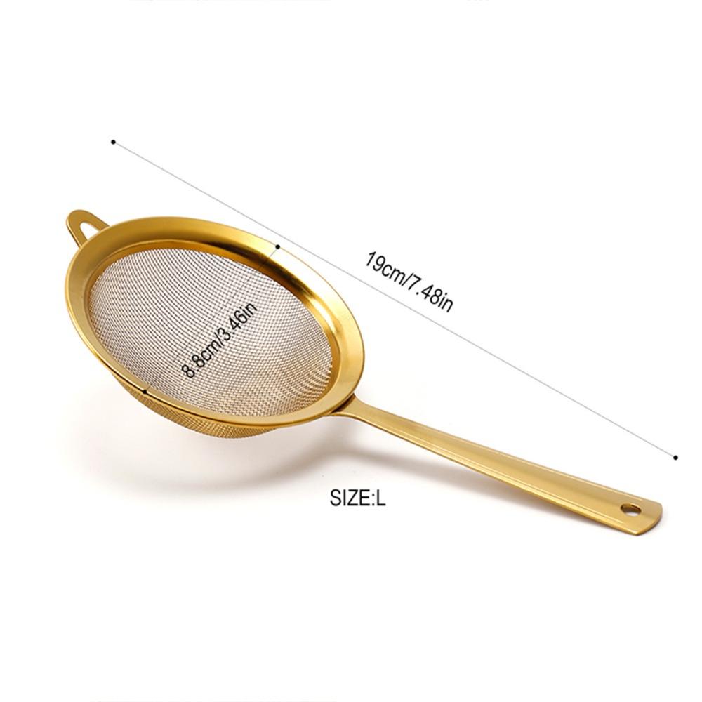 Easy to Clean Fine Mesh Strainer Stainless Steel Tea Strainer New Cocktail Sieve  for Kitchen