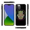 Housse de téléphone portable pour Iphone 14 12 Mini 11 Pro X Xs Max Xr 8 7 6 6s Plus, Fundas en Tpu noir, amulette à main Capa Hamsa, Art psychédélique