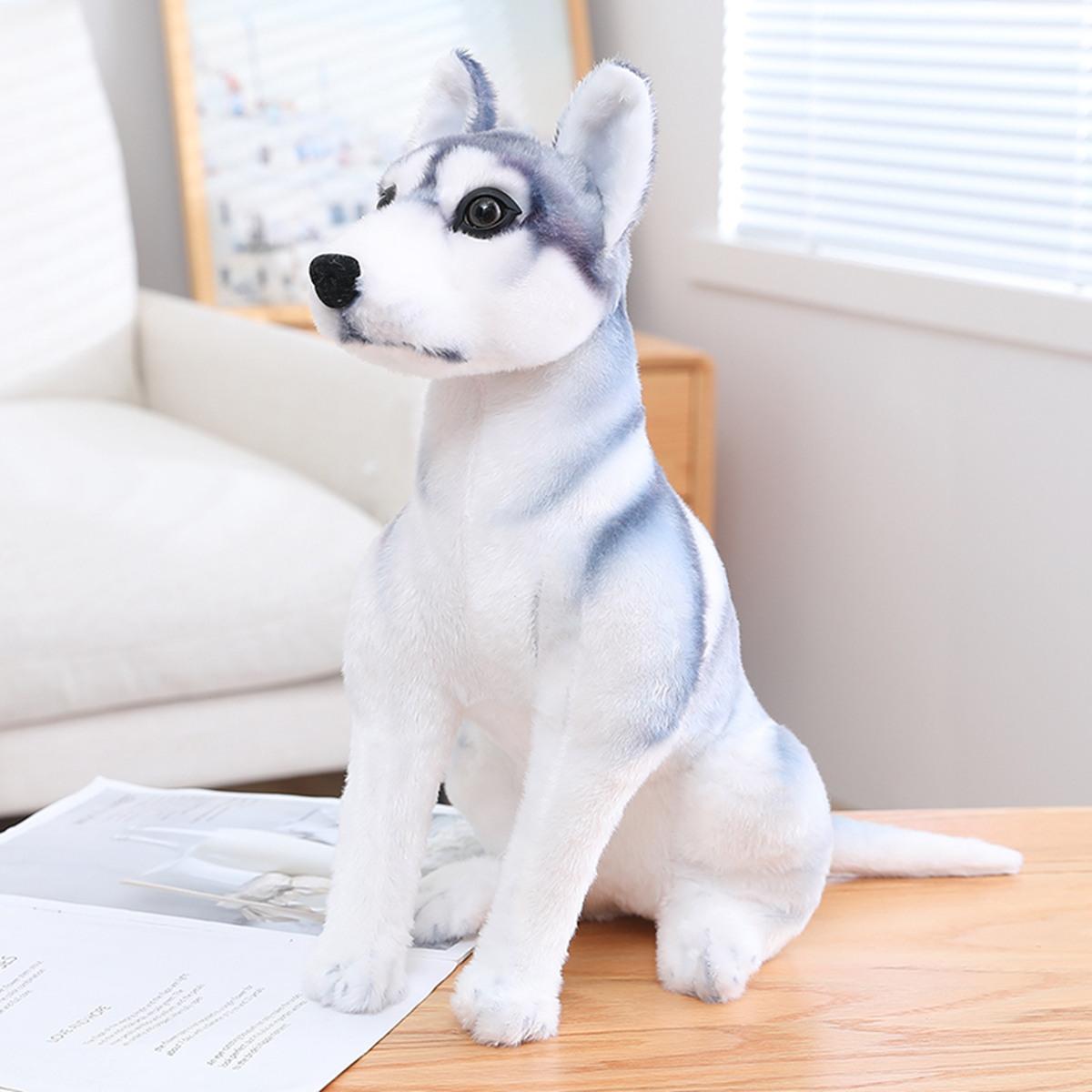 New Husky Doll Cute Erha Dog Plush Toy Small Cloth Doll Doll Sitting position 30cm (0.12kg)