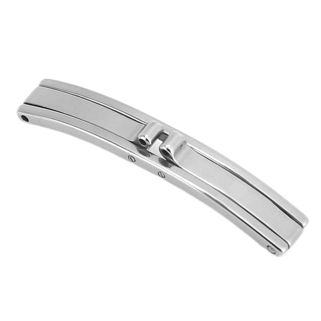 Watch Clasp Buckle Foldable Universal Stainless Steel Deployment Buckle Butterfly Clasp for Most Watch Straps