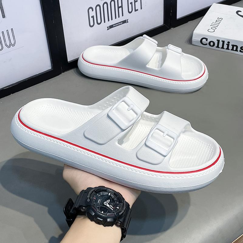 Fashion New Fashion Men's Slippers Summer EVA Soft Beach Sandals Non-slip Fashion Designer Walk Flip-flops Bathroom