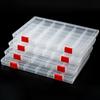 Transparent Compartment Plastic Storage Box Jewelry Earring Box Bead Container Storage Case Display Organizer 11/11/16/18 Grids